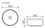 Раковина Ceramica Nova Element 35 см CN5047 белая