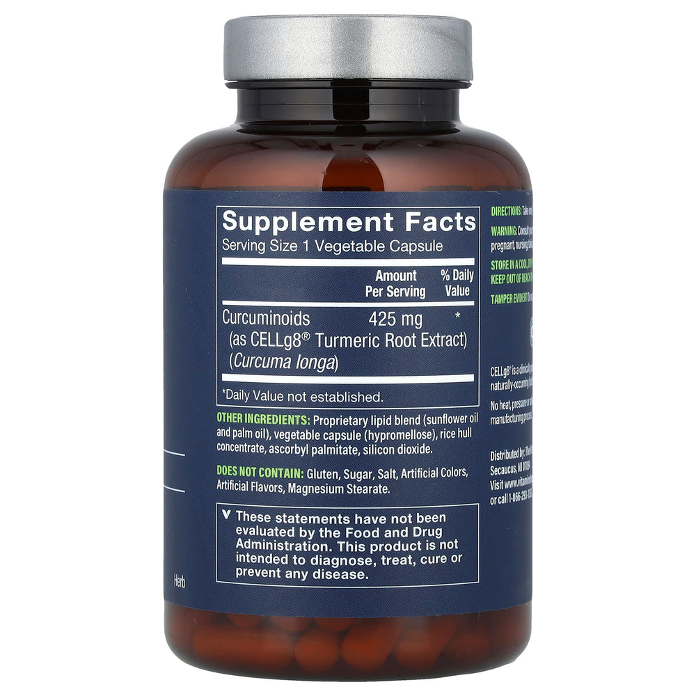 Vthrive, Липосомальная куркума, 425 мг, 90 растительных капсул