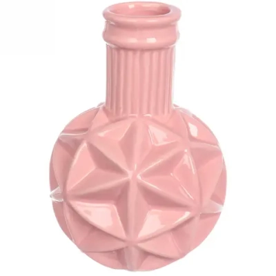 Ваза из керамики «Crispy-Беверли» 15,5см цвет розовый