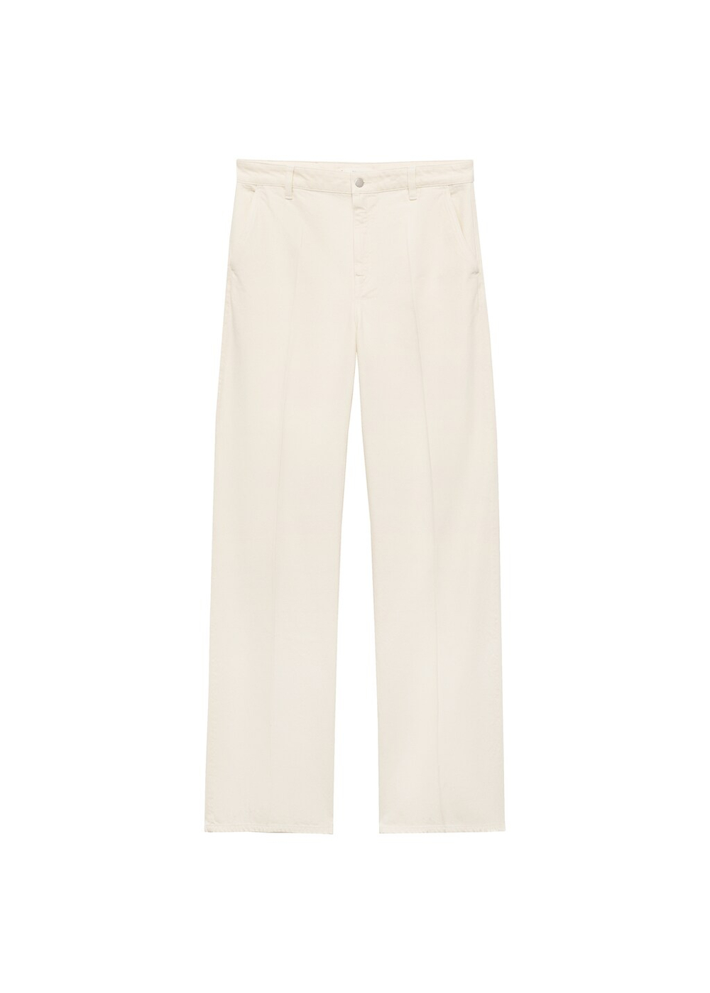 Джинсы с широкими штанинами и высокой посадкой