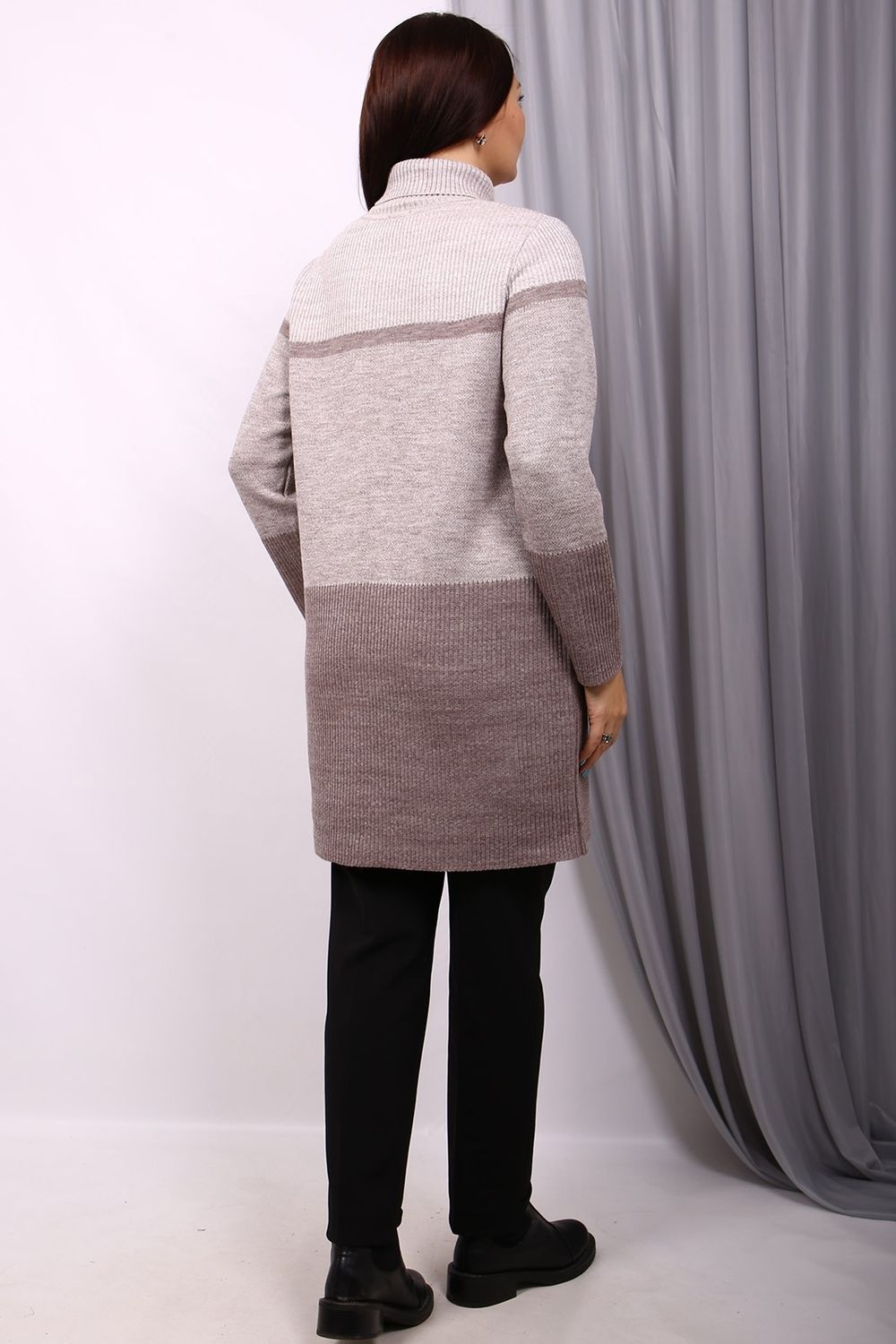 Туника женская 1262 103 (Коричневый меланж) Olsarri (Акция)