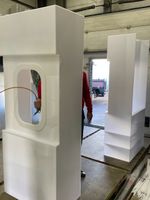 Имитация части самолёта для выставки