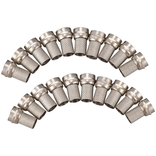 20 шт. CCTV RG6 F-типа скручиваемый коаксиальный коаксиальный кабель RF разъем мужской