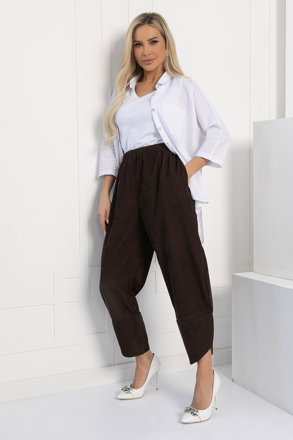 Брюки бохо (шоколад) Б12848-10М LT Collection