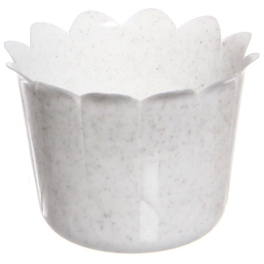 Кашпо для цветов пластиковое 0,49л d-8см «Ромашка» колор С79