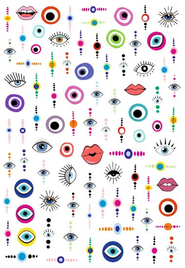 Слайдер-дизайн Crazy Shine Nails mini: Глаза