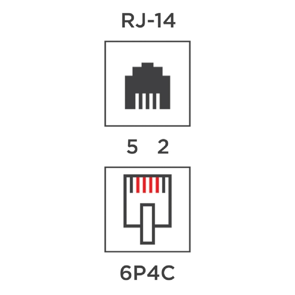 Rexant (03-0022) Адаптер телефонный проходной UTP RJ-14 (6P4C), CAT 3 50 шт