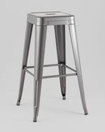 Стул барный TOLIX серебристый матовый KD