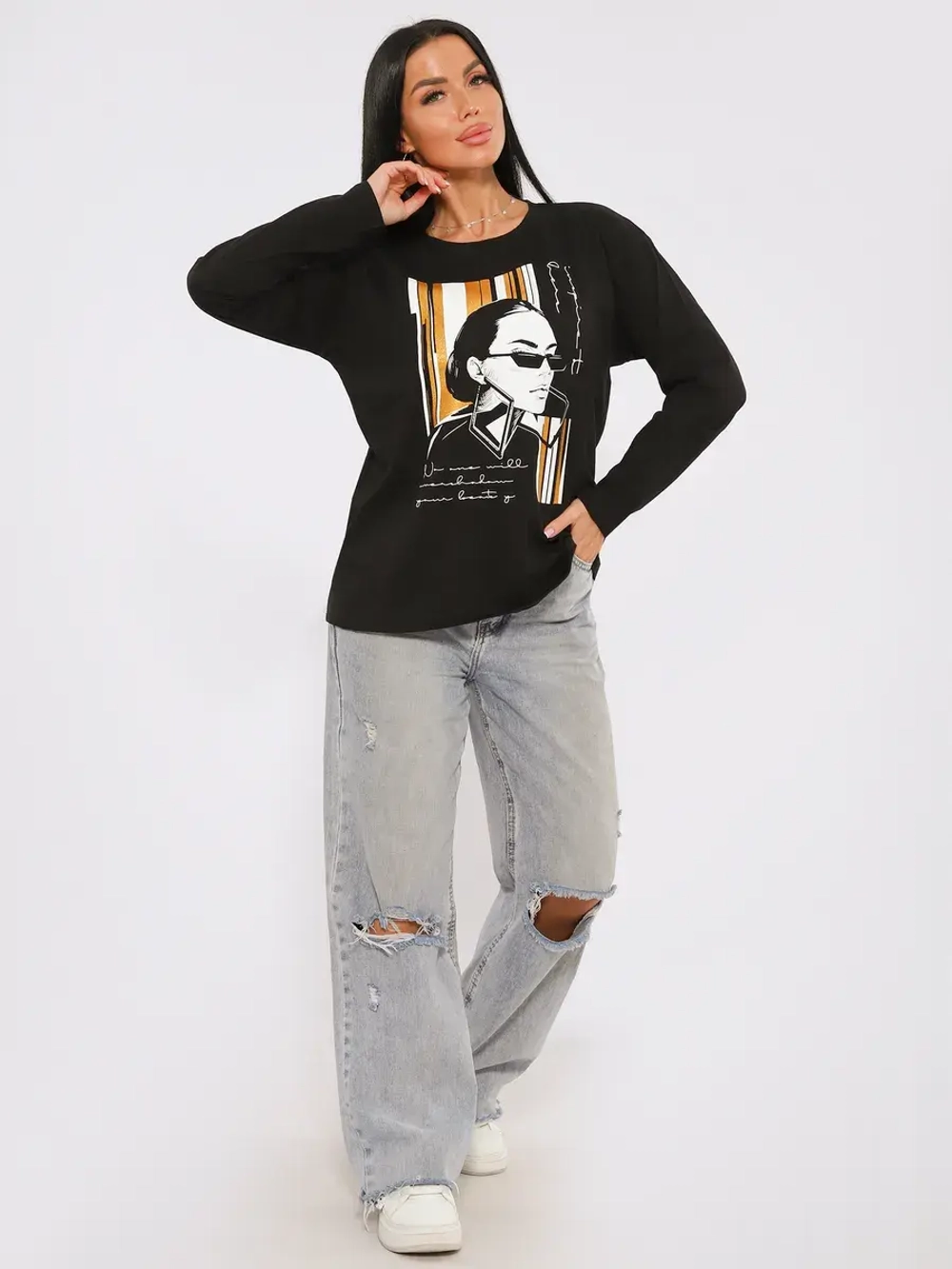 Лонгслив большие размеры