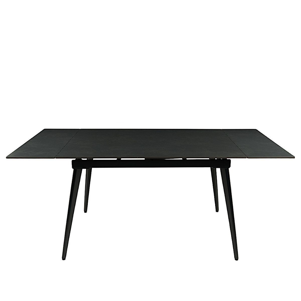 Стол керамический LA ALTA DENVER BASALT MATT 120, каркас черный