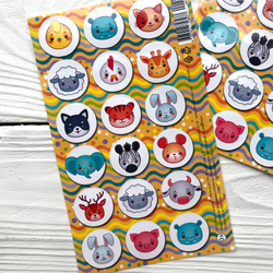 Наклейки поощрительные "Зверюшки"