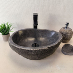Раковина из речного камня RS-66029 43х33х15 из натурального камня