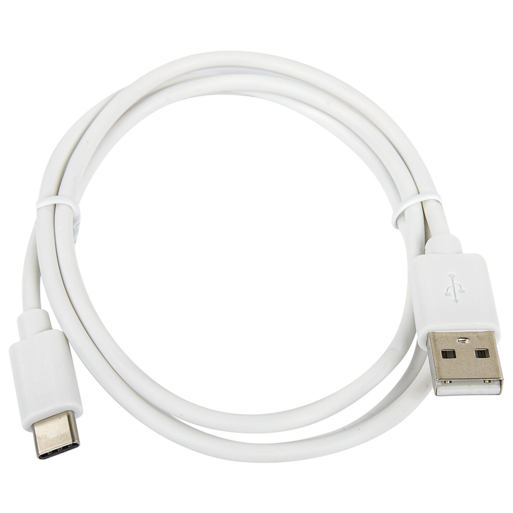 Кабель белый USB 2.0-Type-C 1 м SONNEN медь для передачи данных и зарядки (4 штуки в упаковке)