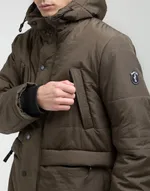 Куртка We Don’t Care Long Puffer Jacket Olive