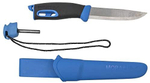 Нож Morakniv Companion Spark, с огнивом, нержавеющая сталь, клинок 104мм, голубой