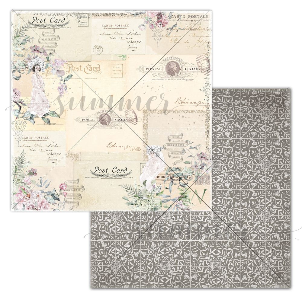 Лист двусторонней  бумаги &quot;My letter&#39;s&quot; 190гр, 30,5*30,5см, SS22012022-5