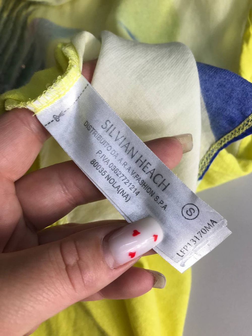 Блузка SILVIAN HEACH ярка, из хлопка и вискозы 44 размер