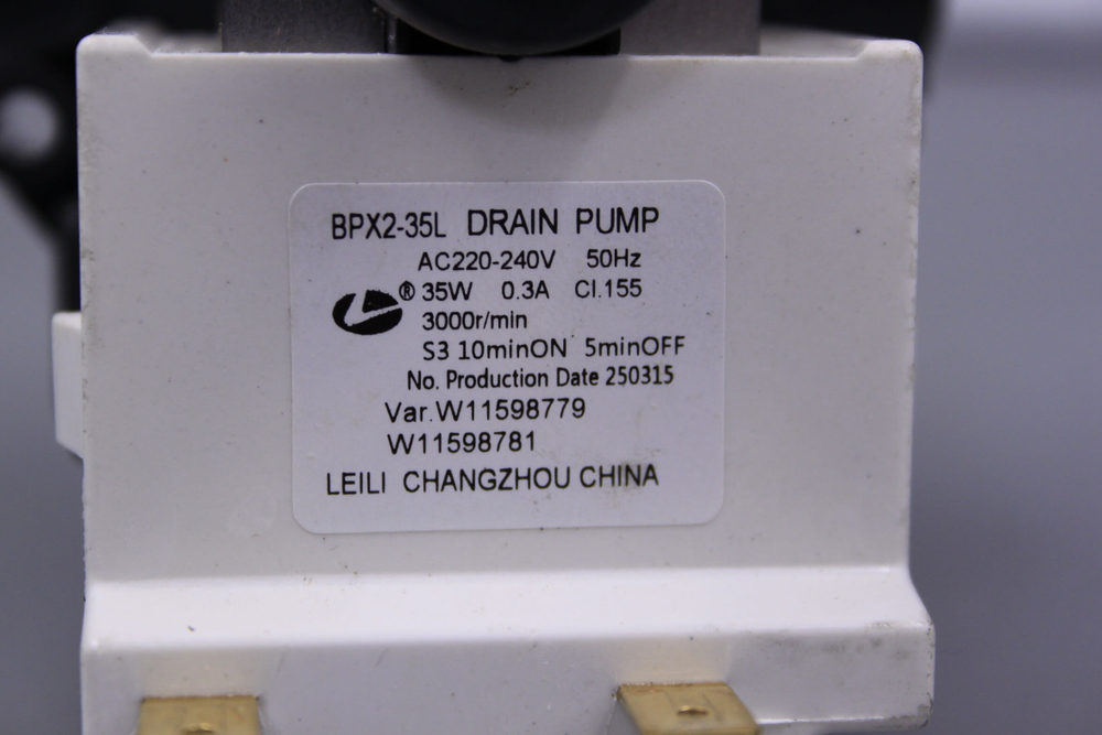BPX2-35L Сливной насос (помпа) W11598779 стиральной машины