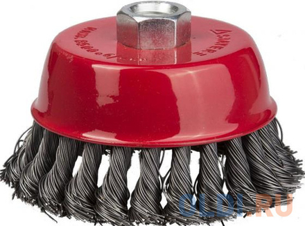Щетка чашечная  посадочный М14, жгутированная стальная проволока,65мм