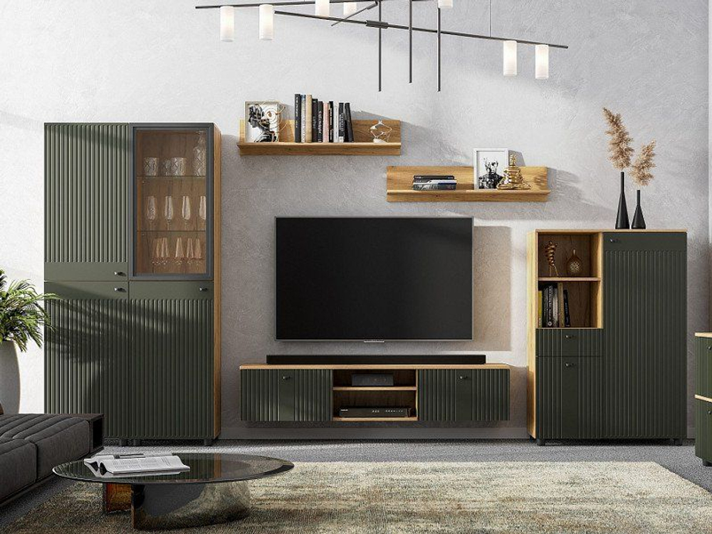 Гостиная Милан Белый матовый