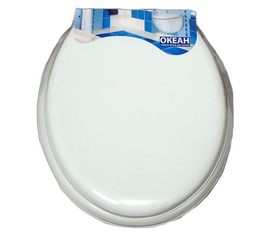 Сиденье д/унитаза Океан мягкое белое