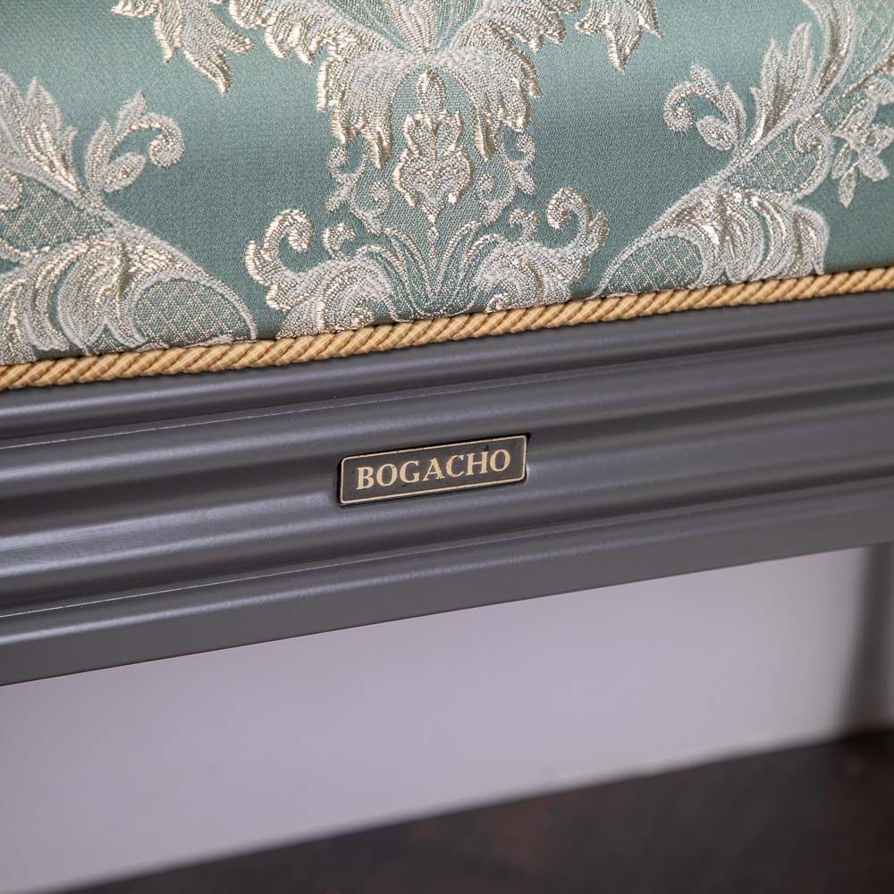 Банкетка Классика 2 Серый Каледония Минт