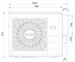 Кассетный кондиционер Excon CR-01-1022
