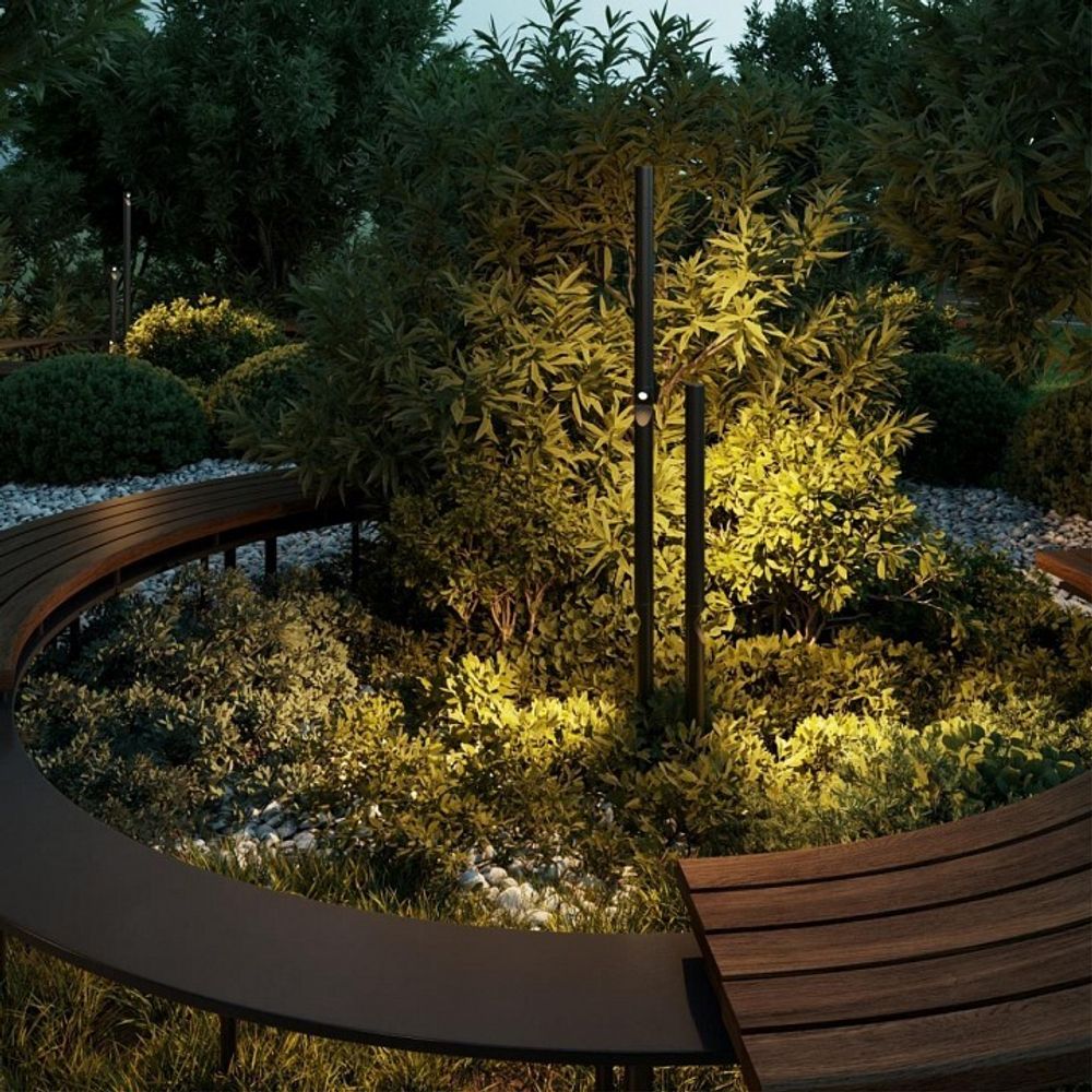 Наземный высокий светильник Odeon Light Bamboo 7021/9FL