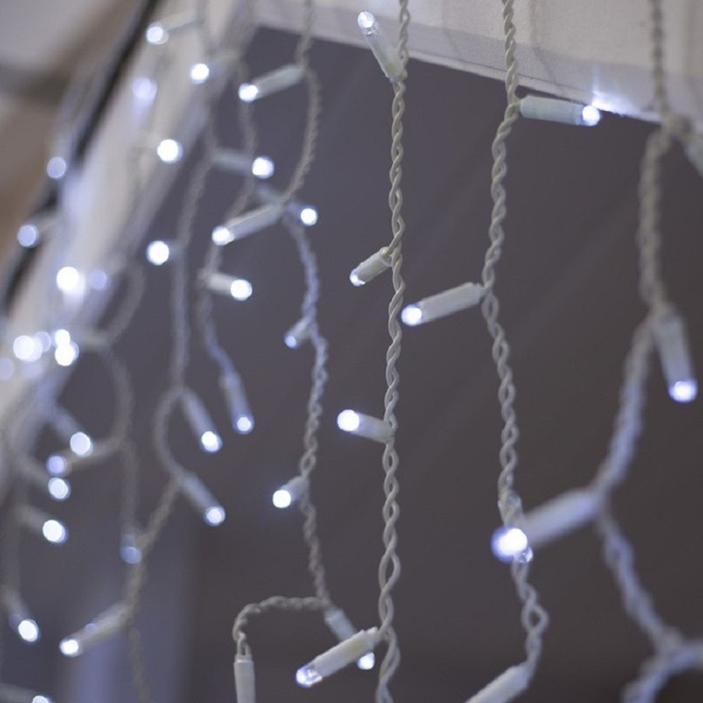 Уличная гирлянда бахрома 220 В / 3*0,9 м / пвх / 132 led / IP 65