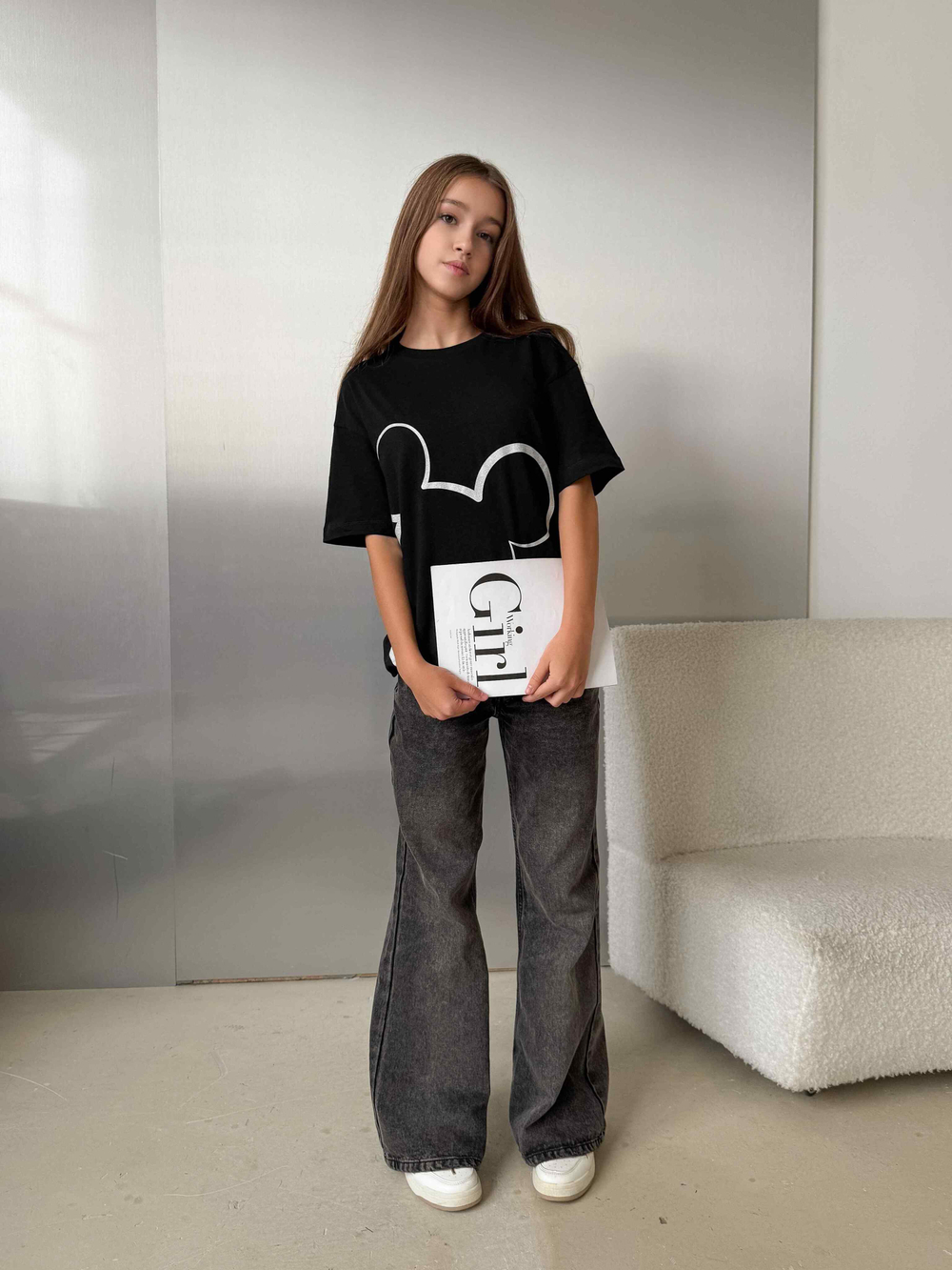 Футболка для девочки маус