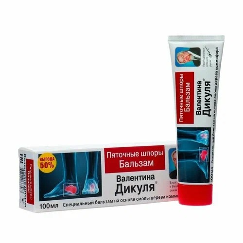 Валентина Дикуля Бальзам для стоп «Пяточные шпоры» 100
