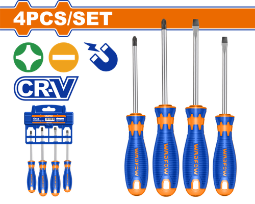 Набор отверток 4 шт (10/40) WADFOW WSS1204