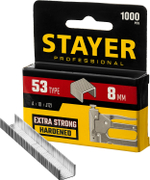 STAYER 8 мм скобы для степлера узкие тип 53, 1000 шт