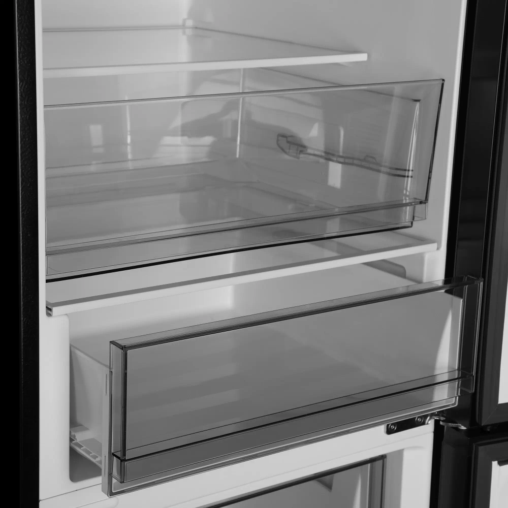 Холодильник Hyundai CC50073F (черное стекло)