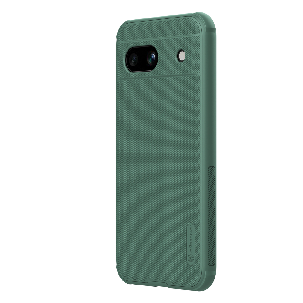 Усиленный чехол зеленого цвета (Deep Green) от Nillkin для Google Pixel 8A, серия Super Frosted Shield Pro