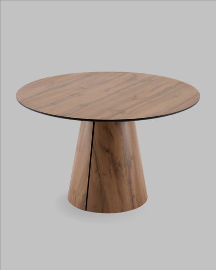 Стол круглый Стивенсон D120 столешница HPL дуб вотан