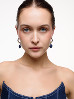 Серьги "Lovely" с лазуритом Silver 