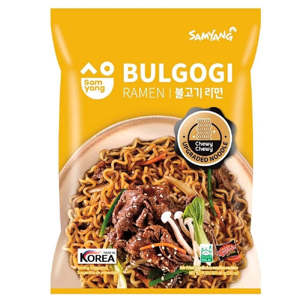 Лапша быстрого приготовления Samyang Bulgogi Ramen 80 г, 5 шт