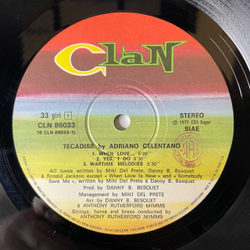 Винтажная виниловая пластинка LP Adriano Celentano Tecadisk (Италия 1977) Wartime Melodies