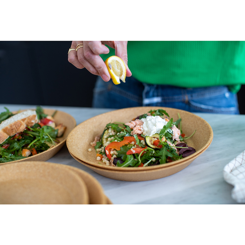 Набор тарелок connect, organic, D24 см, 4 шт, песочный