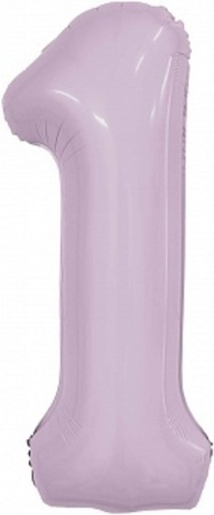 Р Цифра 1 Slim Орхидея (40''/102 см)