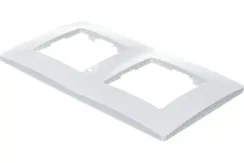 Рамка Legrand Etika 2-постовая белая 25711