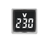 AC 220V 30mm квадратный европейский стандартный штекер LED цифровой дисплей AC вольтметр индикатор свет диапазон измерения 500V зеленый
