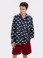 Рубашка унисекс с принтом Лебеди ола ола купить в OLA OLA Store OLA OLA