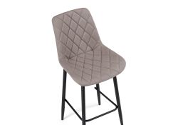 Полубарный стул Баодин К Б/К крутящийся латте / черный