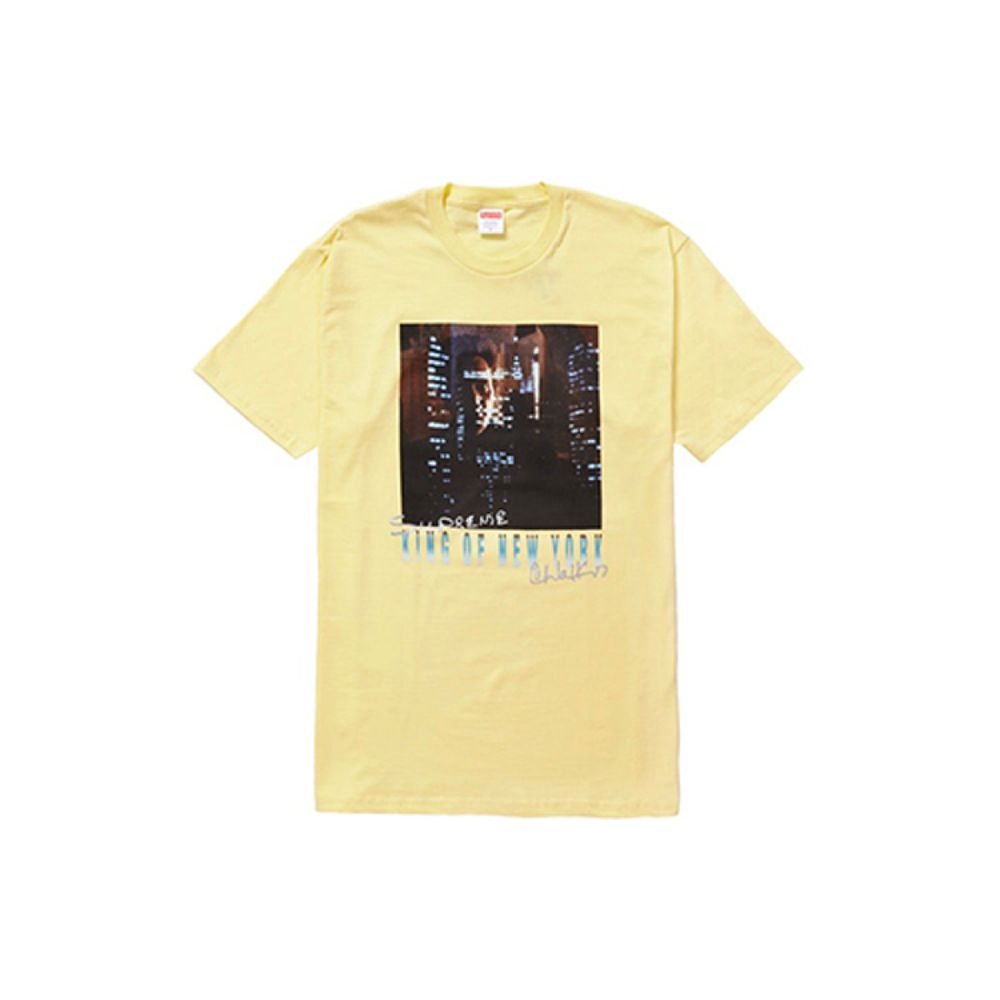 Supreme SS19 Christopher Walken King Of New York Tee Pale Yellow T