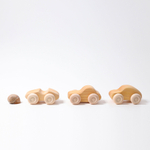 Набор деревянных машинок "Натуральные", 6 штук