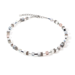 Колье Coeur de Lion Peach Monochrome 4012/10-0225 цвет белый, серый