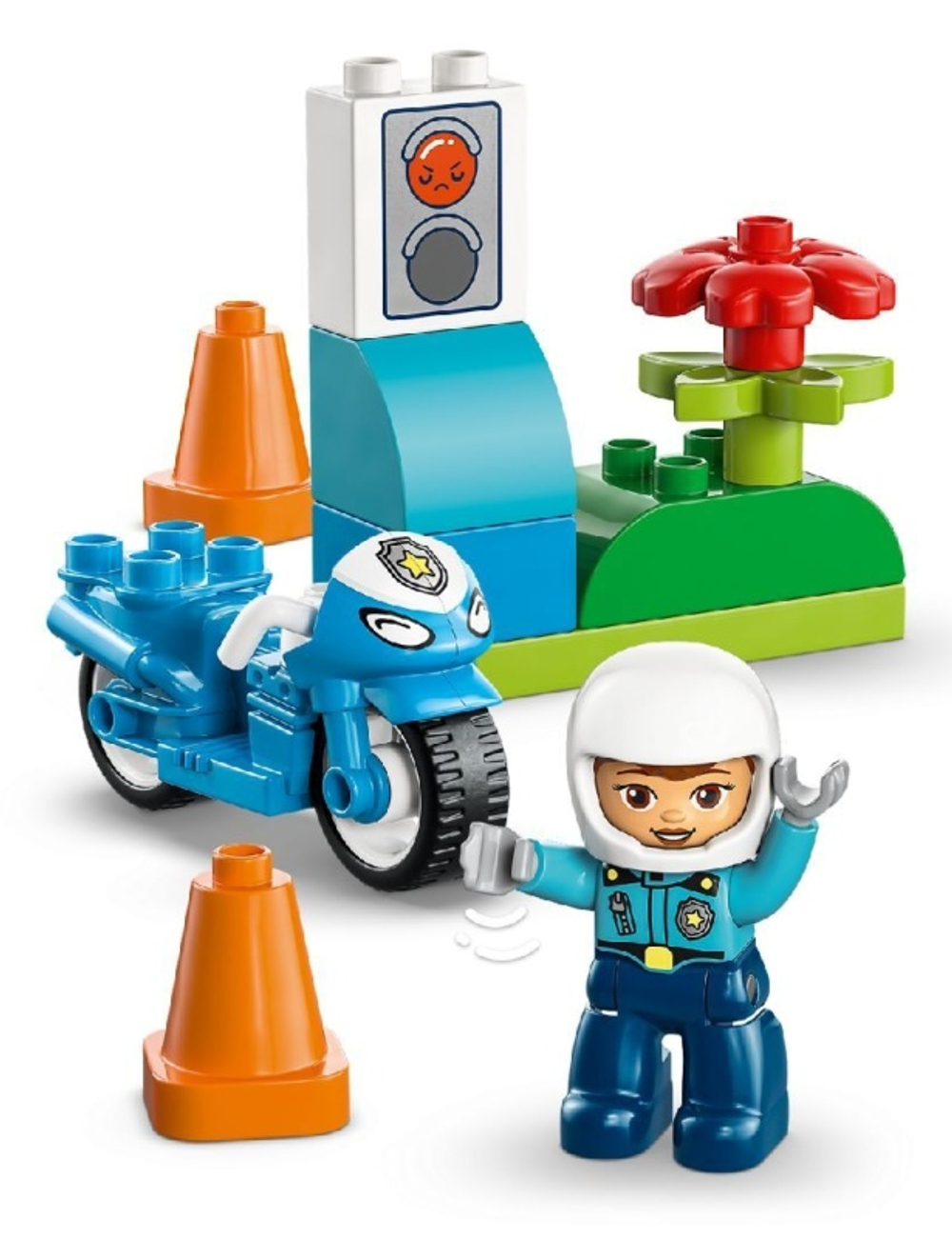 LEGO DUPLO 10471 лего Полицейский мотоцикл для малышей, развивающий набор