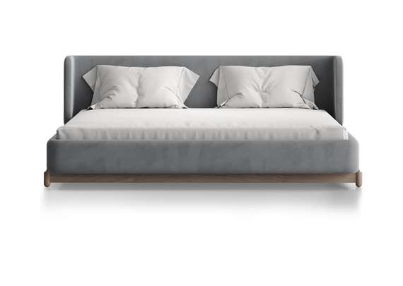 Кровать Basic спальное место 180*200 см (серый, антивандальная)